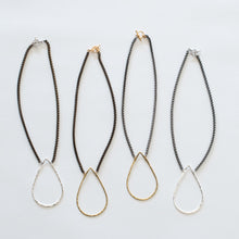 Load image into Gallery viewer, Handcrafted Jewelry-Teardrop Necklace on Short Chain
