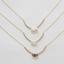 Load image into Gallery viewer, Handcrafted Jewelry-Triple Stone Necklaces on Gold-Filled Chain
