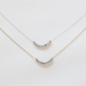 Handcrafted Jewelry-Labradorite Bar Necklace on Gold-filled or Sterling Silver Chain