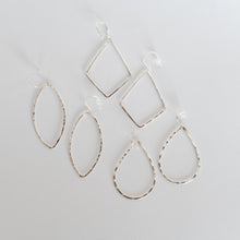 Load image into Gallery viewer, Handcrafted Jewelry-Silver Hoop Earrings
