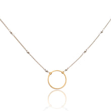 Load image into Gallery viewer, Medium Brass Circle Necklace
