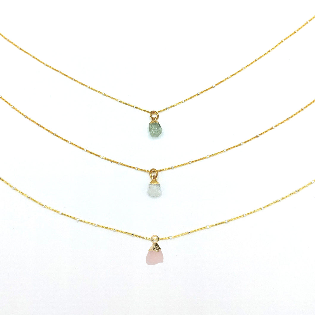 Dainty Natural Stone Necklace