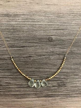 Load image into Gallery viewer, Handcrafted Jewelry-Triple Prehnite Necklace on Gold-Filled Chain
