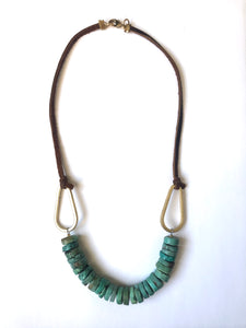 Turquoise Brass Accent